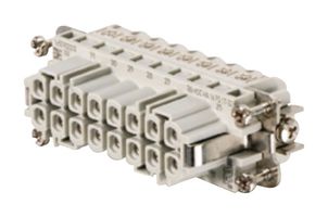 WEIDMULLER HDC HA 16 FS 17-32 HEAVY DUTY INSERT, RCPT, 32+PE, 20-14AWG