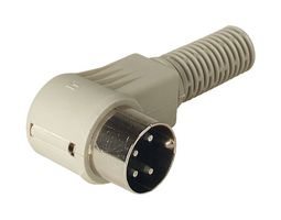 HIRSCHMANN MAWI 40B DIN AUDIO/VIDEO CONN, PLUG, 4POS, PE