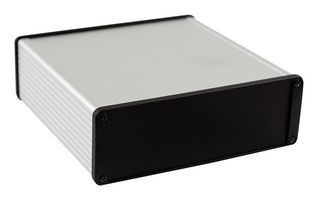 HAMMOND 1457T1601E ENCLOSURE, PCB BOX, ALUM, BLK/CLEAR