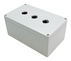 HAMMOND 1554MPB3 ENCLOSURE, PUSH BUTTON, PC, GREY