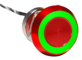 BULGIN LIMITED MC22MCRGR INTERRUP CAPACIT DPDT 0.01A 12V VER/ROJO