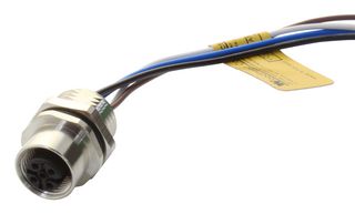 MOLEX 120070-0395 SENSOR CORD, 4P M12 RCPT-FREE END, 300MM