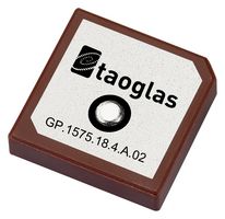 TAOGLAS GP.1575.18.4.A.02 PATCH ANTENNA, 1.575GHZ, 2.5DBI