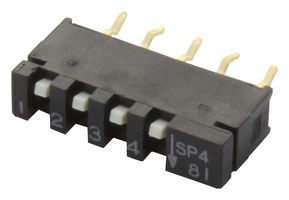 C&K COMPONENTS SPA04B SIP SWITCH, SPST, 0.1A, 20VDC, THT