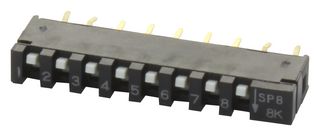 C&K COMPONENTS SPA08B SIP SWITCH, SPST, 0.1A, 20VDC, THT