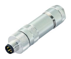 BINDER 99-3363-100-04 SENSOR CONN, PLUG, 4POS, M8, CABLE