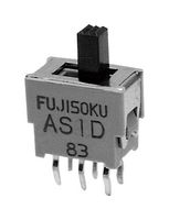 NIDEC COMPONENTS AS1D-6M-10-Z. SLIDE SWITCH, SPDT, 0.05A, 60V, TH