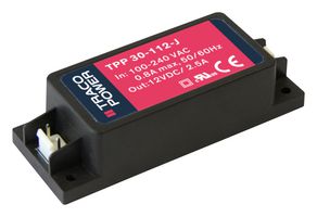 TRACO POWER TPP 30-109-J POWER SUPPLY, AC-DC, 9V, 3.34A