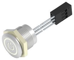 TE CONNECTIVITY - ALCOSWITCH AVC16LAIOFE13T5B04 VANDAL RESISTANT SW, SPST, 1A, 24V, PANL