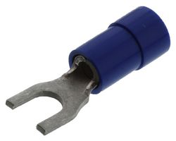 MOLEX 19144-0015 TERMINAL, FORK TONGUE, #6, BLU, 14AWG