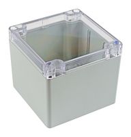 HAMMOND 1554LA2GYCL SMALL ENCLOSURE, PC, GREY/CLEAR