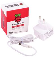 RASPBERRY-PI SC0444 RPI POWER SUPPLY USB-C-5.1V/3A, EU WHITE