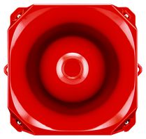 FULLEON X10/CE/MDH/R1/10-60 VAC-DC SOUNDER/BEACON, MIDI RED 10-60 VAC-DC