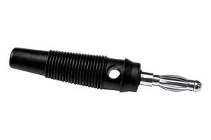 MUELLER ELECTRIC BU-32616-0 CONECTOR, BANANA MACHO, 24A, 60V, NEGRO