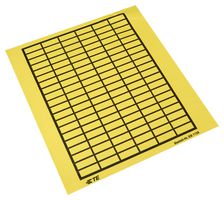 TE CONNECTIVITY EB1138 BLANK LABELS, SHEET OF 100 LABELS, PK100