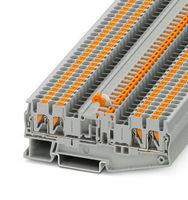 PHOENIX CONTACT 3210184 DINRAIL TERMINAL BLOCK, 4WAY, 12AWG, GRY