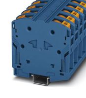 PHOENIX CONTACT 3260051 DINRAIL TERMINAL BLOCK, 2WAY, 00AWG, BLU
