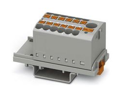 PHOENIX CONTACT 3273088 TB, POWER DISTRIBUTION, 13P, 12AWG, GRY ROHS COMPLIANT: YES