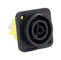 AMPHENOL AUDIO HPT-3-FD PWR ENTRY CONN, 2P+PE, RCPT, 16A, QC