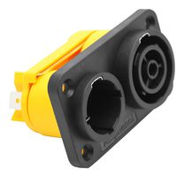 AMPHENOL AUDIO HPT-3-CC PWR ENTRY CONN, 2P+PE, PLUG+RCPT, 16A/QC