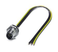 PHOENIX CONTACT 1051347 SENSOR CORD, 3P M12 PLUG-FREE END, 2.5M