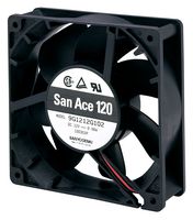 SANYO DENKI 9G1224G101 DC AXIAL FAN, 137CU.FT/MIN, BALL, 120MM