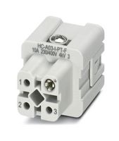 PHOENIX CONTACT 1585265 HEAVY DUTY INSERT, D7, 3+PE POS, RCPT