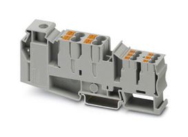 PHOENIX CONTACT 3214080 DIN RAIL TB, PUSH IN/SCREW, 11P, 16-0AWG ROHS COMPLIANT: YES
