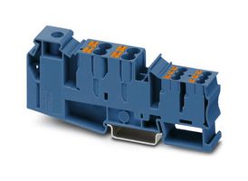 PHOENIX CONTACT 3214081 DIN RAIL TB, PUSH IN/SCREW, 11P, 16-0AWG ROHS COMPLIANT: YES