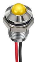 APEM Q6P5CXXHY24E LED PANEL INDICATOR, YELLOW, 6MM, 24VDC