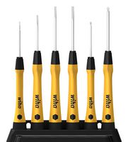 WIHA 43707 SCREWDRIVER SET, 6PC, SLOTTED/PHILLIPS ROHS COMPLIANT: YES