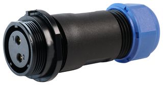 MULTICOMP PRO MP002579 CIRCULAR CONNECTOR, 2POS, RCPT, SOLDER