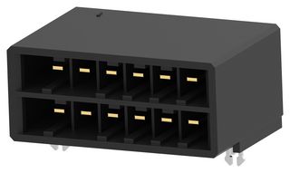 TE CONNECTIVITY - AMP 1-316081-3 WTB CONN, R/A HEADER, 12POS, 2ROW/5.08MM