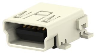 AMP - TE CONNECTIVITY 1734035-4 USB CONN, 2.0/MINI USB TYPE B, RCPT, SMD ROHS COMPLIANT: YES