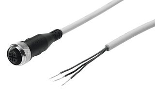 FESTO SIM-M12-3GD-2,5-PU SENSOR CORD, 5P M12 RCPT-FREE END, 2.5M