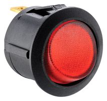 MULTICOMP PRO MP004433 ROCKER SW, SPST, 24VDC, RED, PANEL
