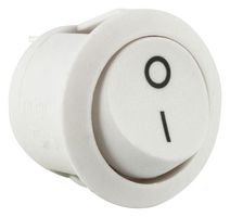 MULTICOMP PRO MP004437 ROCKER SW, SPST, 6A, 250VAC, WHITE/PANEL