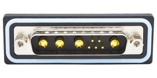 NORCOMP CDFR9W4113L261. COMBO D-SUB CONN, R/A PLUG, DB-9W4, IP67