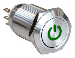 BULGIN LIMITED MPI005P28LSGN12 INTERRUP ANTIVAND SPDT 5A 24V/125V VERDE