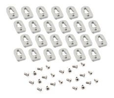 HAMMOND 1557FOOT2GY-24 WALL MOUNT FOOT KIT, PC, GREY, 24PK