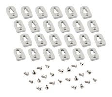 HAMMOND 1557FOOTGY-24 WALL MOUNT FOOT KIT, ABS, GREY, 24PK