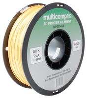 MULTICOMP PRO MP005454 3D PRINTER FILAMENT, 1.75MM, PLA, GOLD
