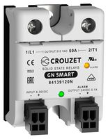 CROUZET 84139120N SOLID STATE RELAY, 50A, 150-510VAC/PANEL