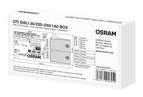 OSRAM OTI-DALI-35/220-240/1A0-BOX LED DRIVER, CONSTANT CURRENT, 60V, 35W ROHS COMPLIANT: YES