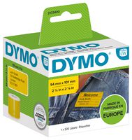 DYMO 2133400 ETIQUETA, 54MM X 101MM, AMARILLO