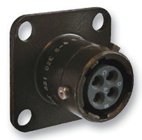 SOURIAU-SUNBANK / EATON 85102E106P50 RECEPTACLE, SQUARE FLANGE, 6WAY