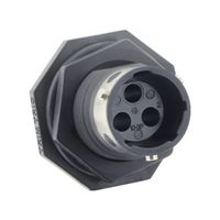 SOURIAU-SUNBANK / EATON UTGX7103P CIRCULAR CONN, RCPT, 3POS, JAM NUT