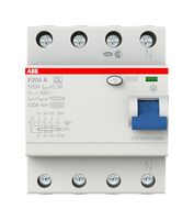 ABB 2CSF204123R3900 RCCB, 4 POLE, 100A, 400VAC