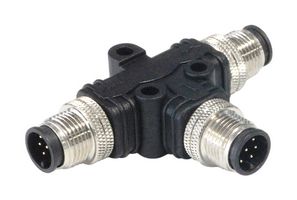 BULGIN LIMITED PXPPVC08TSMM03AFIIFI SENSOR SPLITTER, 3P M8 PLUG-2 X M8 PLUG