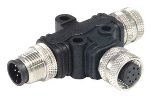 BULGIN LIMITED PXPPVC12TSFM08AFBIFB SENSOR SPLITTER, 8P M12 RCPT-2XM12 PLUG